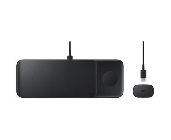 Зарядний пристрій Samsung Wireless Charger Trio (Black) (EP-P6300TBRGRU)