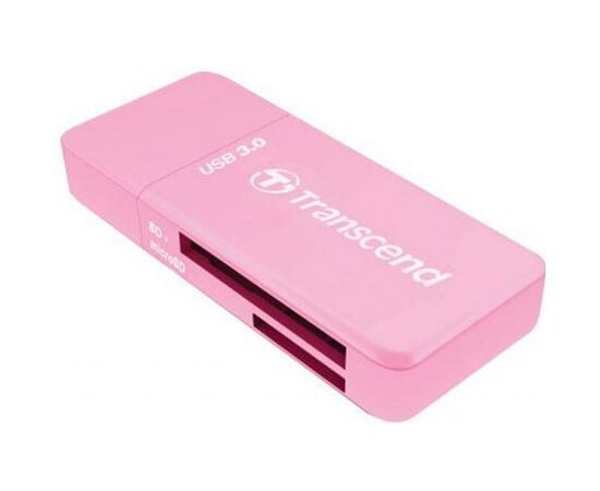 Считыватель флеш-карт Transcend USB 3.0/3.1 Gen 1 Pink (TS-RDF5R), изображение 2