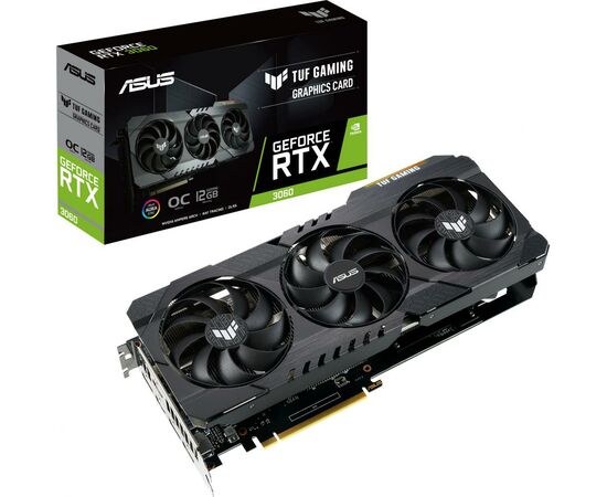 Відеокарта ASUS GeForce RTX3060 12Gb TUF OC V2 GAMING LHR (TUF-RTX3060-O12G-V2-GAMING)