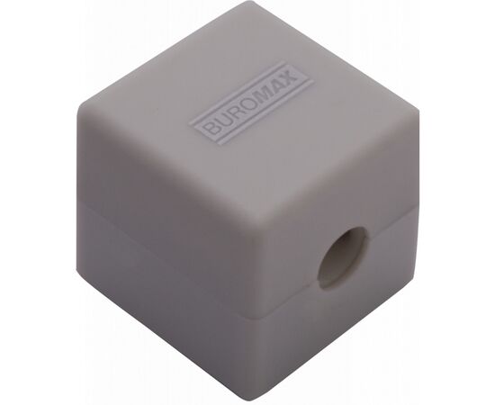 Точилка Buromax CUBE RUBBER TOUCH пластиковий корпус контейнер (BM.4757-1), изображение 2 Точилка Buromax CUBE RUBBER TOUCH пластиковий корпус контейнер (BM.4757-1), изображение 2