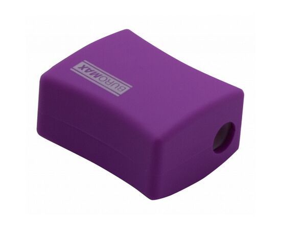 Точилка Buromax ALFA, RUBBER TOUCH с контейнером 2 отверстия (BM.4778-1), изображение 2 Точилка Buromax ALFA, RUBBER TOUCH с контейнером 2 отверстия (BM.4778-1), изображение 2