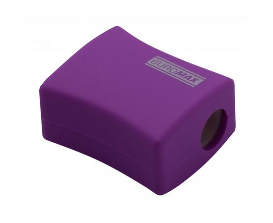 Точилка Buromax ALFA, RUBBER TOUCH с контейнером 2 отверстия (BM.4778-1), изображение 3 Точилка Buromax ALFA, RUBBER TOUCH с контейнером 2 отверстия (BM.4778-1), изображение 3