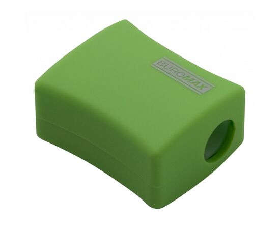 Точилка Buromax ALFA, RUBBER TOUCH с контейнером 2 отверстия (BM.4778-1), изображение 4 Точилка Buromax ALFA, RUBBER TOUCH с контейнером 2 отверстия (BM.4778-1), изображение 4