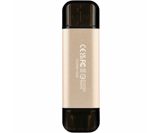 USB флеш накопитель Transcend 128GB JetFlash 930 Gold-Black USB 3.2/Type-C (TS128GJF930C), изображение 2 USB флеш накопитель Transcend 128GB JetFlash 930 Gold-Black USB 3.2/Type-C (TS128GJF930C), изображение 2