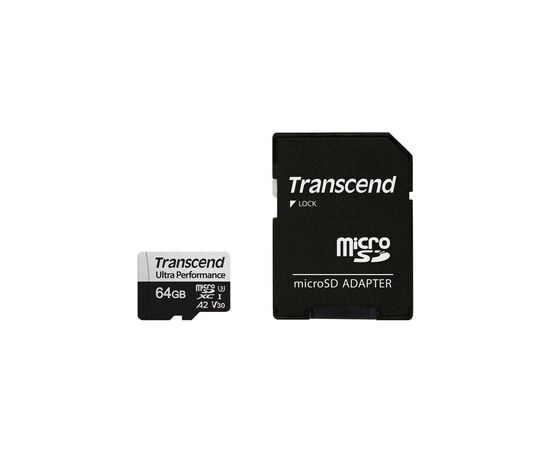 Карта пам'яті Transcend 64GB microSDXC class 10 UHS-I U3 A2 (TS64GUSD340S)