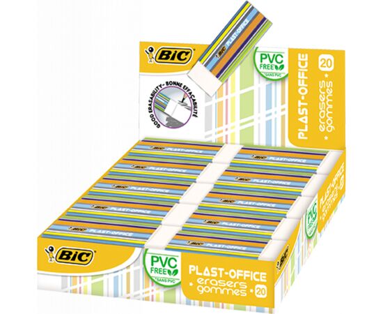 Ластик Bic Plast-Office (bc927867), изображение 2 Ластик Bic Plast-Office (bc927867), изображение 2