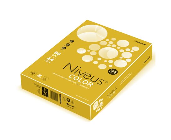 Папір Mondi Niveus COLOR intensive Yellow A4, 80g, 500sh (A4.80.NVI.CY39.500)