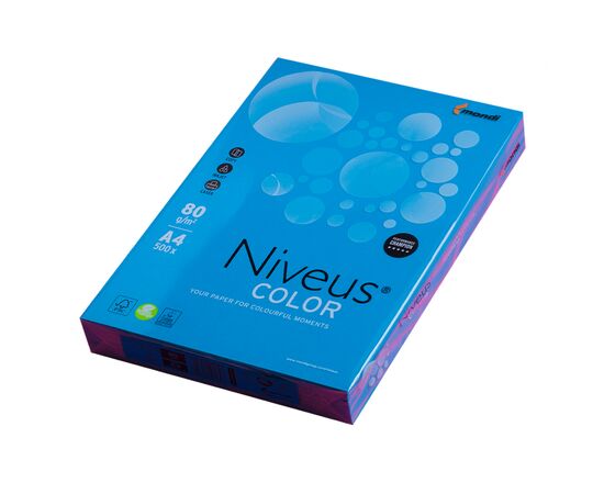 Бумага Mondi Niveus COLOR intensive DarkBlue A4, 80g, 500sh (A4.80.NVI.DB49.500)