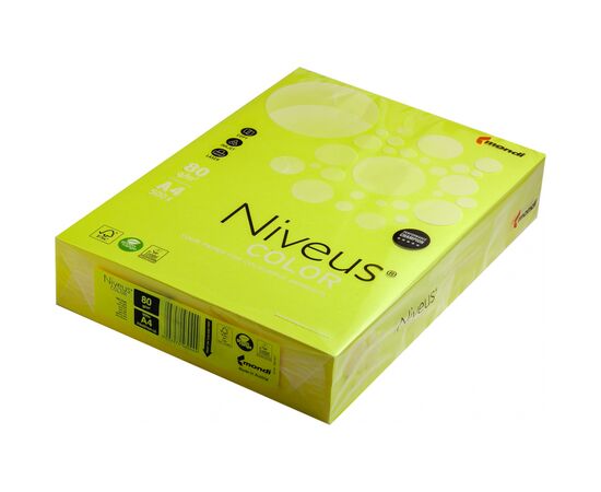 Бумага Mondi Niveus COLOR NEON Yellow A4, 80g, 500sh (A4.80.NVN.NEOGB.500)