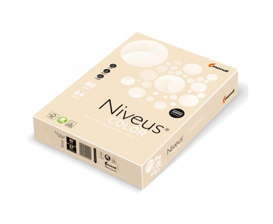 Папір Mondi Niveus COLOR Pastel cream A4, 80g, 500sh (A4.80.NVP.CR20.500)