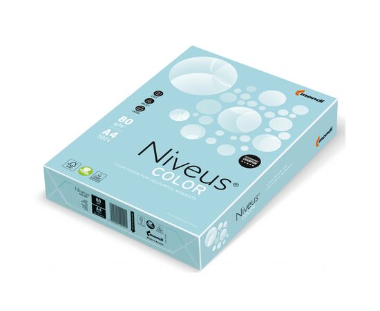 Бумага Mondi Niveus COLOR Pastel Blue A4, 80g, 500sh (A4.80.NVP.MB30.500)