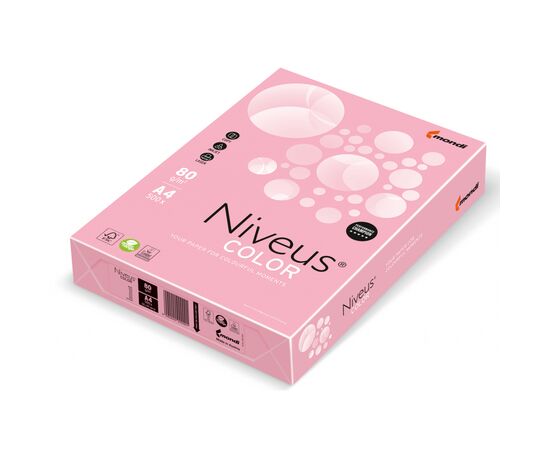 Бумага Mondi Niveus COLOR Pastel Pink A4, 80g, 500sh (A4.80.NVP.PI25.500)
