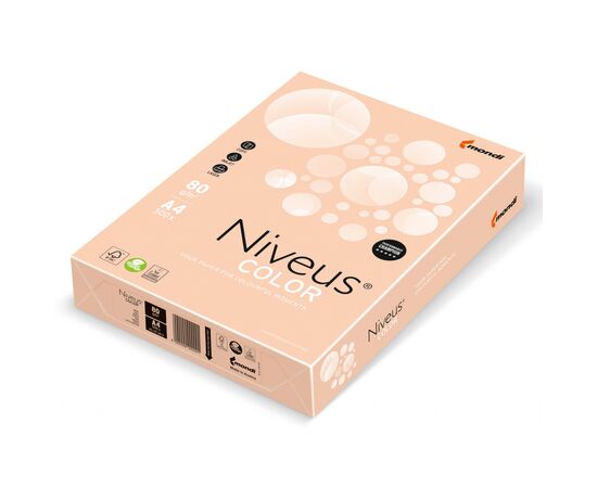 Бумага Mondi Niveus COLOR Pastel salmon A4, 80g, 500sh (A4.80.NVP.SA24.500)