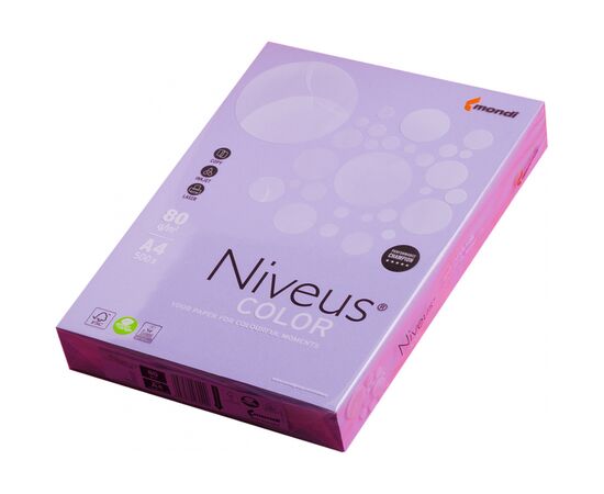 Папір Mondi Niveus COLOR intensive Purple A4, 80g, 500sh (A4.80.NVT.LA12.500)