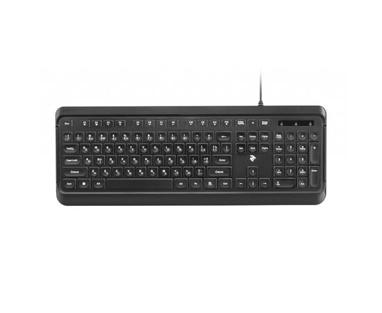 Клавиатура 2E KS120 White backlight USB Black (2E-KS120UB), изображение 5 Клавиатура 2E KS120 White backlight USB Black (2E-KS120UB), изображение 5