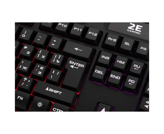 Клавиатура 2E KG340 LED USB Black Ukr (2E-KG340UBK), изображение 6 Клавиатура 2E KG340 LED USB Black Ukr (2E-KG340UBK), изображение 6