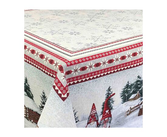 Скатертина Прованс гобеленова Snowfall 130х140 см (23407), зображення 2 Скатертина Прованс гобеленова Snowfall 130х140 см (23407), зображення 2