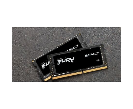 Модуль памяти для ноутбука SoDIMM DDR4 32GB (2x16GB) 3200 MHz Impact Kingston Fury (ex.HyperX) (KF432S20IBK2/32), изображение 2 Модуль памяти для ноутбука SoDIMM DDR4 32GB (2x16GB) 3200 MHz Impact Kingston Fury (ex.HyperX) (KF432S20IBK2/32), изображение 2