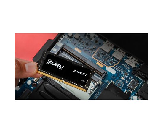 Модуль памяти для ноутбука SoDIMM DDR4 32GB (2x16GB) 3200 MHz Impact Kingston Fury (ex.HyperX) (KF432S20IBK2/32), изображение 3 Модуль памяти для ноутбука SoDIMM DDR4 32GB (2x16GB) 3200 MHz Impact Kingston Fury (ex.HyperX) (KF432S20IBK2/32), изображение 3
