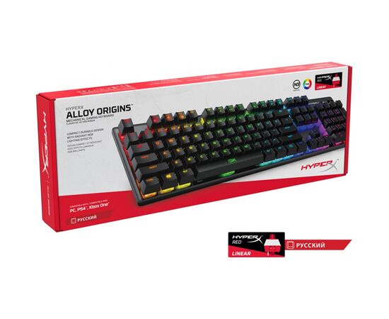 Клавиатура HyperX Alloy Origins HX Red (4P4F6AX), изображение 6 Клавиатура HyperX Alloy Origins HX Red (4P4F6AX), изображение 6