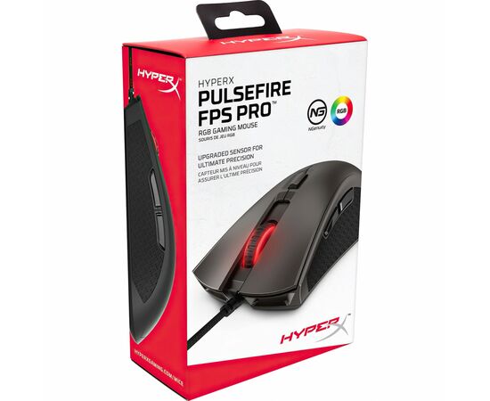 Мышка HyperX Pulsefire FPS Pro RGB USB Black (4P4F7AA), изображение 6 Мышка HyperX Pulsefire FPS Pro RGB USB Black (4P4F7AA), изображение 6