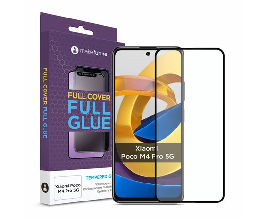 Стекло защитное MakeFuture Xiaomi Poco M4 Pro 5G (MGF-XPM4P5G)