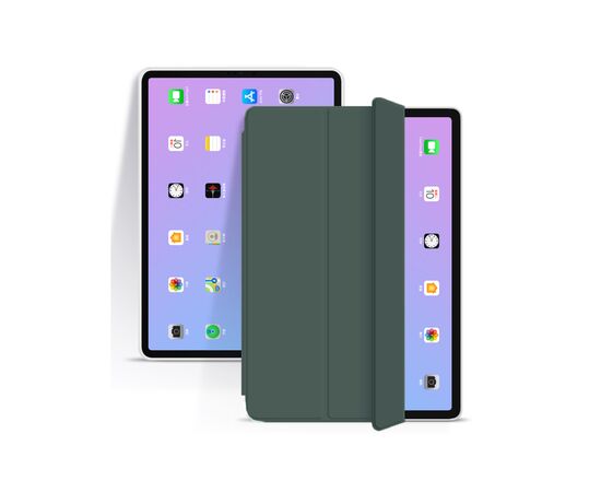 Чохол до планшета BeCover Tri Fold Soft TPU Apple iPad mini 6 2021 Dark Green (706721), зображення 4 Чохол до планшета BeCover Tri Fold Soft TPU Apple iPad mini 6 2021 Dark Green (706721), зображення 4