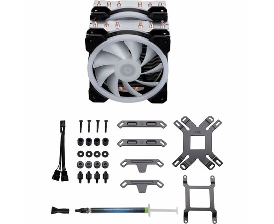 Кулер для процессора Gelid Solutions Glacier RGB 240 TDP (CC-Glacier-01-A), изображение 5