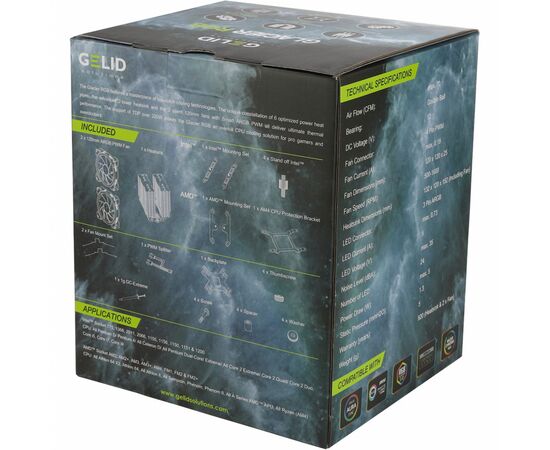 Кулер для процессора Gelid Solutions Glacier RGB 240 TDP (CC-Glacier-01-A), изображение 7