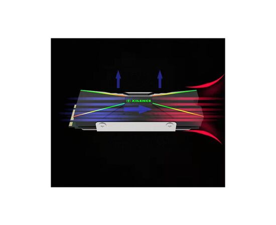 Радіатор охолодження Xilence M2SSD Cooler ARGB M2SSD.B.ARGB (XC401), зображення 8 Радіатор охолодження Xilence M2SSD Cooler ARGB M2SSD.B.ARGB (XC401), зображення 8