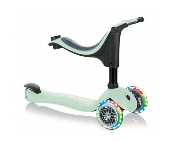 Самокат Globber GO UP SPORTY пастельно-зеленый с подсветкой (452-206-3), изображение 2 Самокат Globber GO UP SPORTY пастельно-зеленый с подсветкой (452-206-3), изображение 2