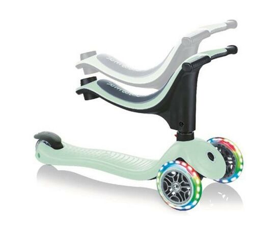 Самокат Globber GO UP SPORTY пастельно-зеленый с подсветкой (452-206-3), изображение 3 Самокат Globber GO UP SPORTY пастельно-зеленый с подсветкой (452-206-3), изображение 3