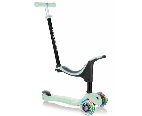 Самокат Globber GO UP SPORTY пастельно-зеленый с подсветкой (452-206-3)