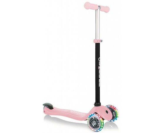 Самокат Globber GO UP SPORTY пастельно-розовый с подсветкой (452-210-3), изображение 4 Самокат Globber GO UP SPORTY пастельно-розовый с подсветкой (452-210-3), изображение 4