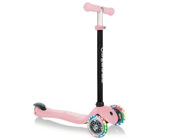 Самокат Globber GO UP SPORTY пастельно-розовый с подсветкой (452-210-3), изображение 6 Самокат Globber GO UP SPORTY пастельно-розовый с подсветкой (452-210-3), изображение 6