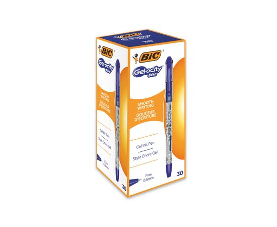 Ручка гелевая Bic Gel-Ocity Stic, синий (bcCEL1010265), изображение 2 Ручка гелевая Bic Gel-Ocity Stic, синий (bcCEL1010265), изображение 2