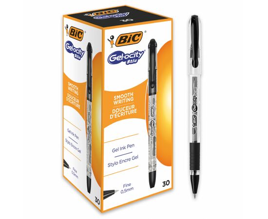 Ручка гелевая Bic Gel-Ocity Stic, черная (bcCEL1010266), изображение 2 Ручка гелевая Bic Gel-Ocity Stic, черная (bcCEL1010266), изображение 2