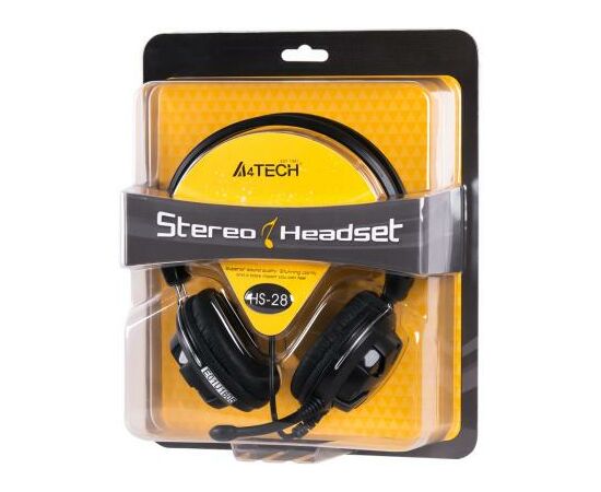 Навушники A4Tech HS-28 Black (HS-28-1), зображення 7 Навушники A4Tech HS-28 Black (HS-28-1), зображення 7