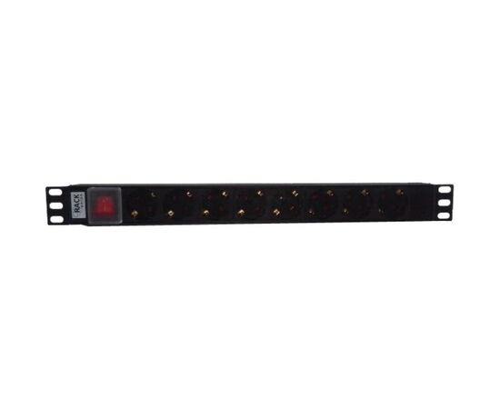 Силовий блок Hypernet 19" 8 розеток без кабеля с выкл. (SPP8-WC)