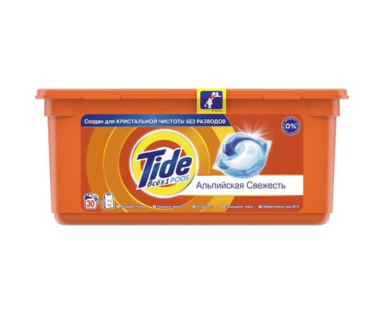 Капсулы для стирки Tide Все-в-1 Альпийская свежесть 30 шт. (4015400892311)