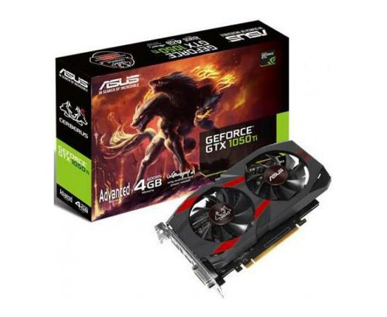 Видеокарта ASUS GeForce GTX1050 Ti 4096Mb CERBERUS Advanced (CERBERUS-GTX1050TI-A4G)