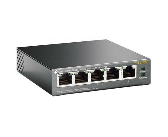 Коммутатор сетевой TP-Link TL-SG1005P, изображение 2 Коммутатор сетевой TP-Link TL-SG1005P, изображение 2