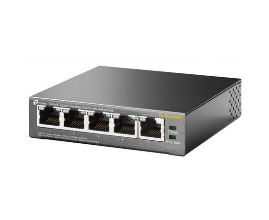 Коммутатор сетевой TP-Link TL-SG1005P, изображение 3 Коммутатор сетевой TP-Link TL-SG1005P, изображение 3