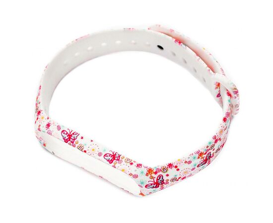Ремешок для фитнес браслета XoKo Silicone для Xiaomi Mi Band 3/4 Flowers Red (XK-XM-SL-RD)
