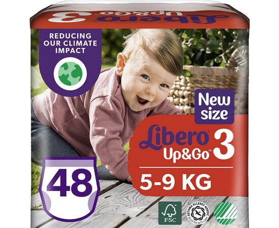 Підгузок Libero UpGo 3 5-9 кг 48 шт (7322541165752)
