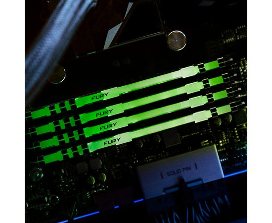 Модуль памяти для компьютера DDR4 16GB 3200 MHz Fury Beast RGB Kingston Fury (ex.HyperX) (KF432C16BB1A/16), изображение 11 Модуль памяти для компьютера DDR4 16GB 3200 MHz Fury Beast RGB Kingston Fury (ex.HyperX) (KF432C16BB1A/16), изображение 11