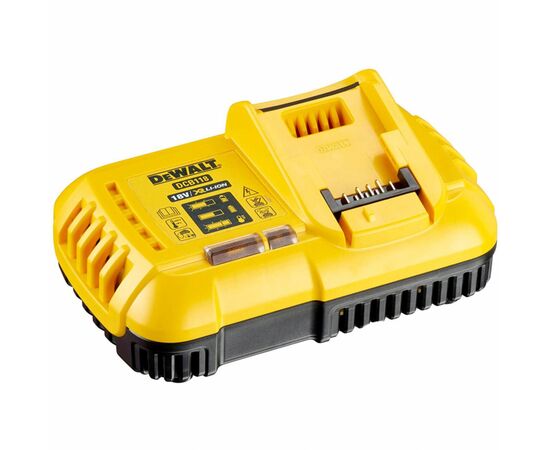 Зарядное устройство для аккумуляторов инструмента DeWALT 18 В, 54 В,8 А, 0.65 кг, 2 аккумулятора (DCB118T2), изображение 3 Зарядное устройство для аккумуляторов инструмента DeWALT 18 В, 54 В,8 А, 0.65 кг, 2 аккумулятора (DCB118T2), изображение 3