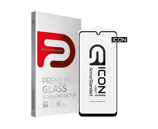 Стекло защитное Armorstandart Icon Samsung A22 4G Black (ARM59305)
