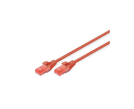 Патч-корд 0.5м, CAT 6 UTP, AWG 26/7, Cu, LSZH, red Digitus (DK-1617-005/R)