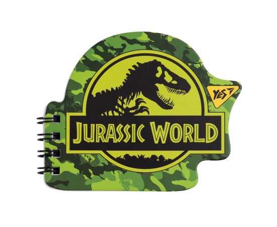 Блокнот Yes А7/24 дв. спіраль Jurassic World, фігурний (681816)